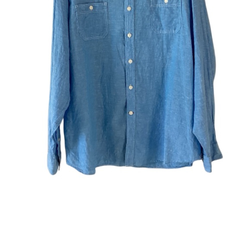 Cremieux Linen Button Down Shirt XXL - Picture 3 of 10